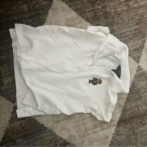 Polo by Ralph Lauren White Shirt with Bear Embroidery